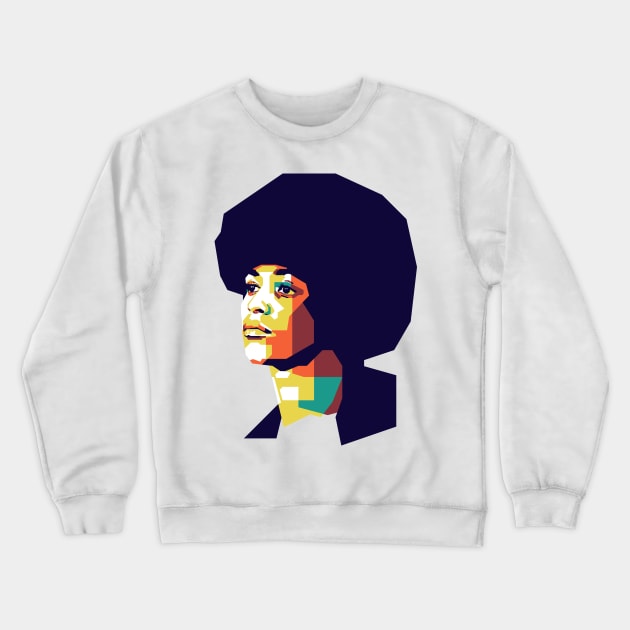 Angela Davis on WPAP Crewneck Sweatshirt by pentaShop